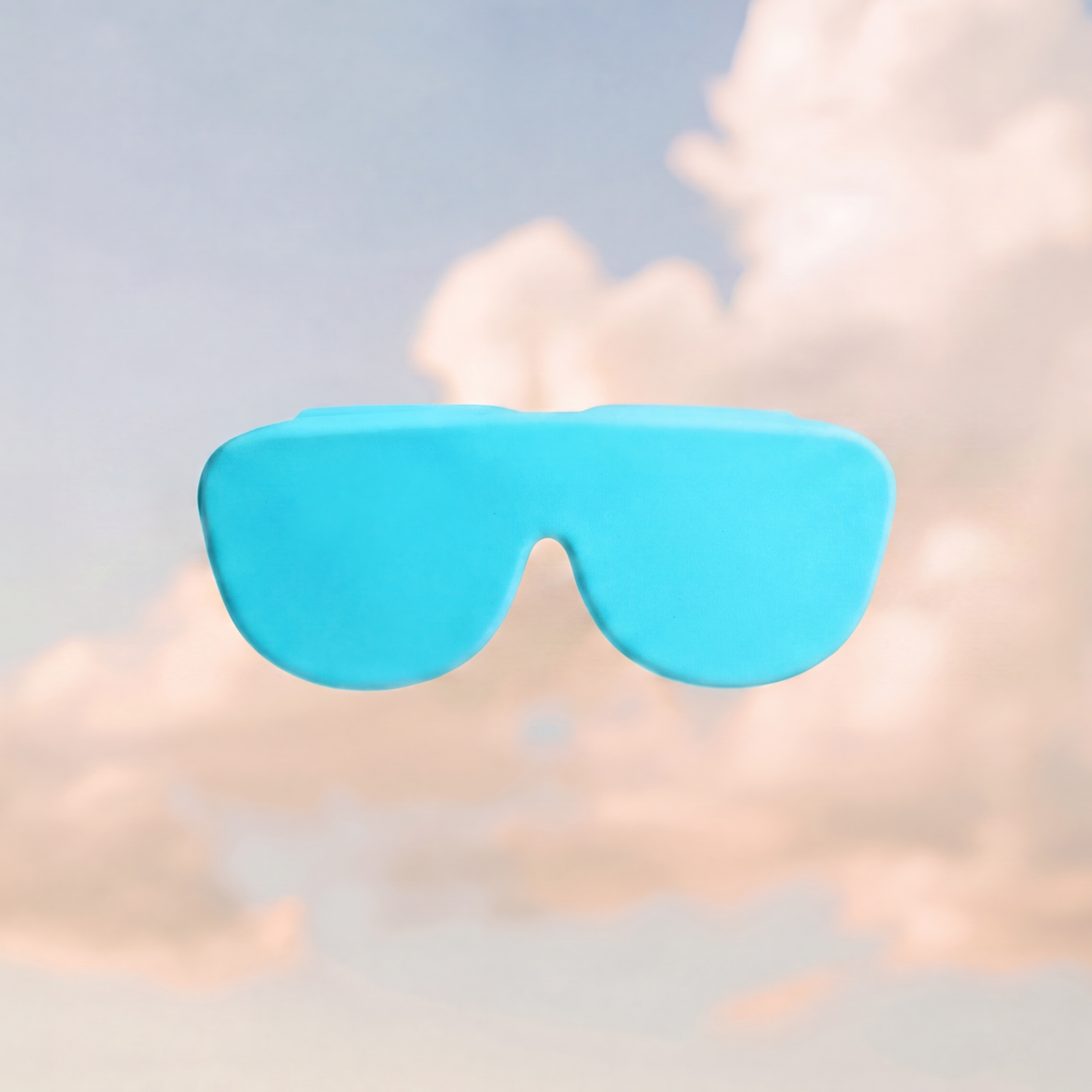 Aqua Blue Cherié Cover - silicone lens protector for sunglasses in aqua blue