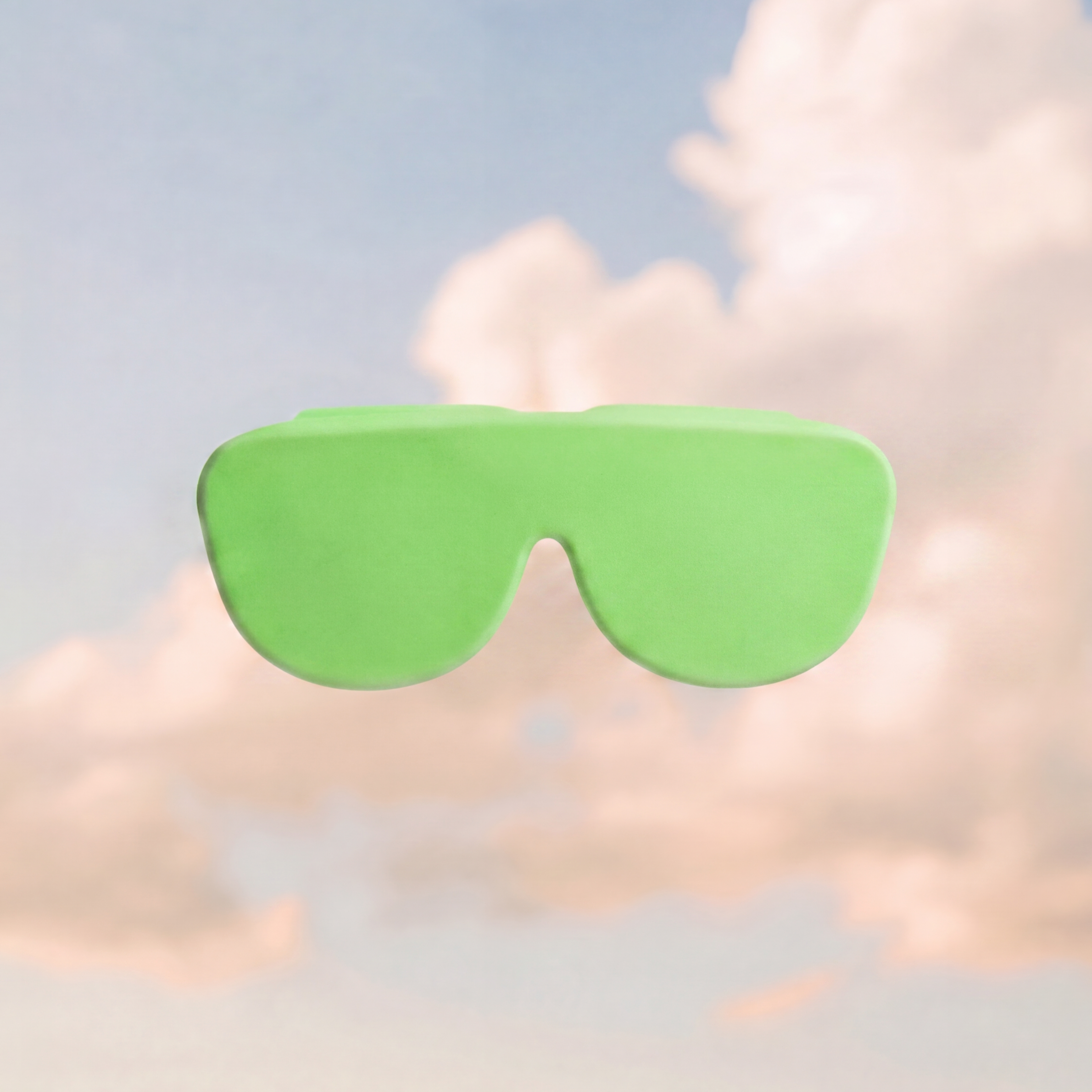 Lime Cherié Cover - silicone lens protector for sunglasses in lime